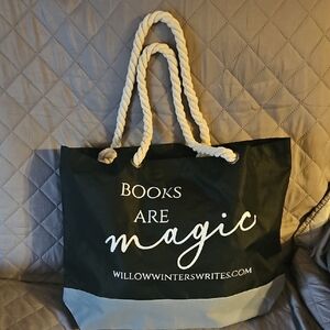 Black and Gray Tote Bag